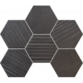 HORIZON HEX BLACK mozaikový obklad 28,9x22,1