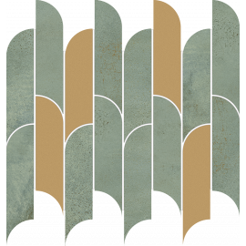 TISSUE GREEN mozaikový obklad 29,8x27,2