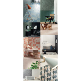 FUNKY BLUE 2 Keramický dekor 19,8x19,8cm FUNKY BLUE 2 Keramický dekor 19,8x19,8cm