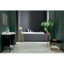 Skleněný dekor SOPHISTICATED BLACK 89,8x32,8cm