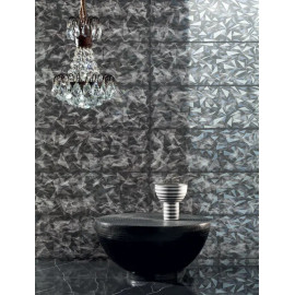 Skleněný dekor SOPHISTICATED BLACK 89,8x32,8cm