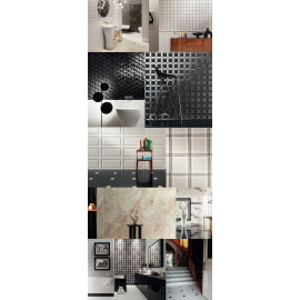 TIMELESS BLACK STR obklad 89,8x32,8cm