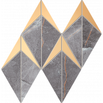 BRAINSTORM GRAPHITE mozaikový obklad 23,1x19,6